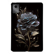 For Lenovo Tab M11 / Xiaoxin Pad 2024 Color Painting Pattern Smart Tablet TPU Case(Black Rose) - Lenovo by PMC Jewellery | Online Shopping South Africa | PMC Jewellery | Buy Now Pay Later Mobicred