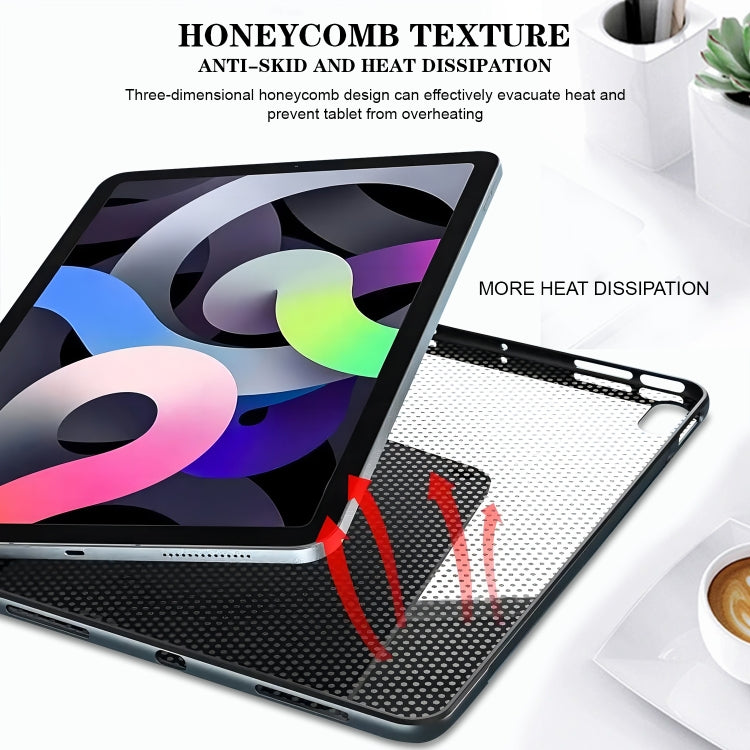 For Lenovo Tab M11 / Xiaoxin Pad 2024 Color Painting Pattern Smart Tablet TPU Case(Black Rose)