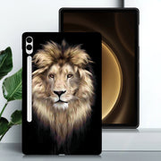 For Samsung Galaxy Tab S9+ / S9 FE+ Color Painting Pattern Smart Tablet TPU Case(Lion)