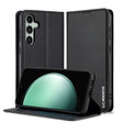 For Samsung Galaxy S24 5G LC.IMEEKE L1 Series Frosted Fine Texture PU Phone Case(Black) - Galaxy S24 5G Cases by LC.IMEEKE | Online Shopping South Africa | PMC Jewellery | Buy Now Pay Later Mobicred