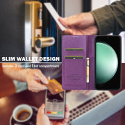 For Samsung Galaxy S24 5G LC.IMEEKE L1 Series Frosted Fine Texture PU Phone Case(Purple)