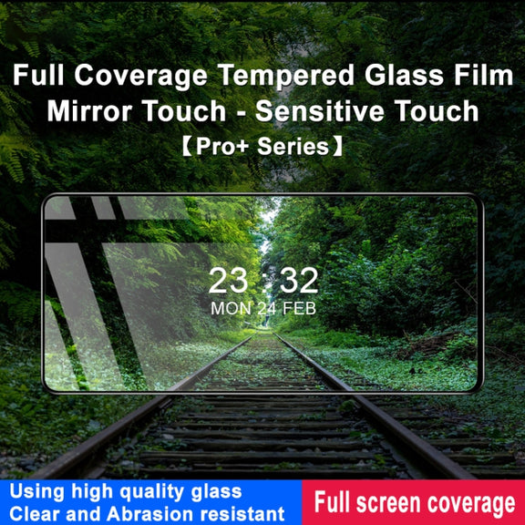 For OPPO Reno12 F 5G imak 9H Surface Hardness Full Screen Tempered Glass Film Pro+ Series