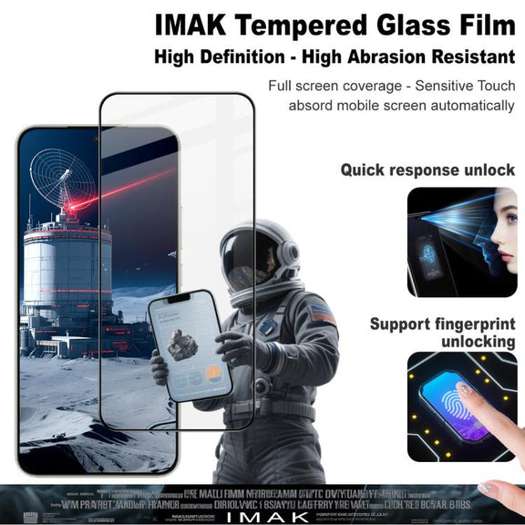 For Honor X70 5G imak 9H Surface Hardness Full Screen Tempered Glass Film Pro+ Series