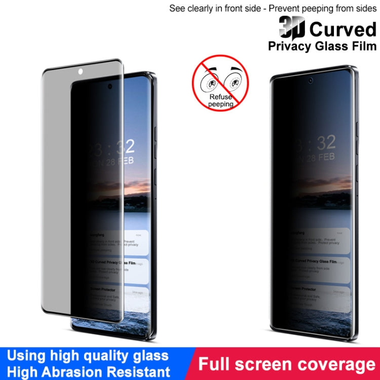 For Motorola Edge 2024 imak 3D Curved HD Full Screen Anti-spy Tempered Glass Protective Film