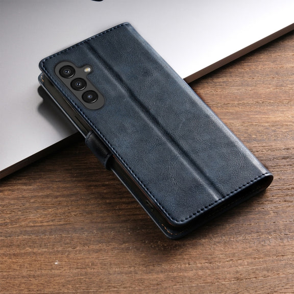 For Samsung Galaxy S24 5G N.BEKUS CSJ-P1 Solid Color Leather Phone Case(Blue)