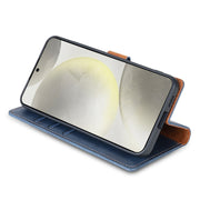 For Samsung Galaxy S24 5G N.BEKUS CSJ-P1 Solid Color Leather Phone Case(Blue)