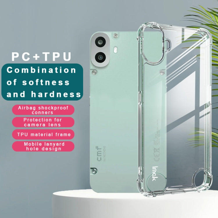 For Nothing CMF Phone 1 IMAK Space Shield PC + TPU Airbag Shockproof Phone Case(Transparent)