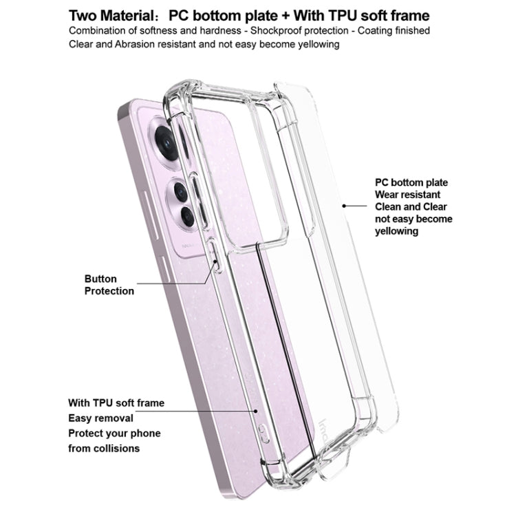 For OPPO Reno11 A / Reno11 PJH110 IMAK Space Shield PC + TPU Airbag Shockproof Phone Case(Transparent)