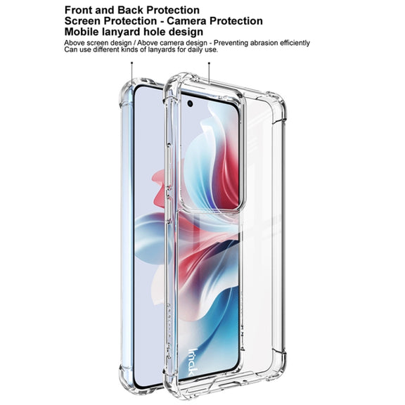 For OPPO Reno11 A / Reno11 PJH110 IMAK Space Shield PC + TPU Airbag Shockproof Phone Case(Transparent)