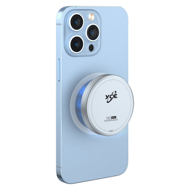 YCE-V195F USB-C / Type-C to M.2 NVMe Magnetic Hard Drive Enclosure(Grey) - free shipping - PMC Jewellery - Order now!