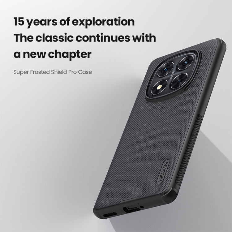 For Redmi Note 14 Pro+ 5G NILLKIN Frosted Shield Pro PC + TPU Phone Case(Green)
