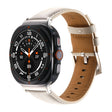 For Samsung Galaxy Watch Ultra 47mm Plain Genuine Leather Watch Band(Creamy White) - Watch Bands by PMC TechLife | Online Shopping South Africa | PMC TechLife | Buy Now Pay Later Mobicred