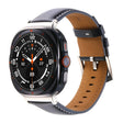 For Samsung Galaxy Watch Ultra 47mm Plain Genuine Leather Watch Band(Midnight Blue) - Watch Bands by PMC TechLife | Online Shopping South Africa | PMC TechLife | Buy Now Pay Later Mobicred