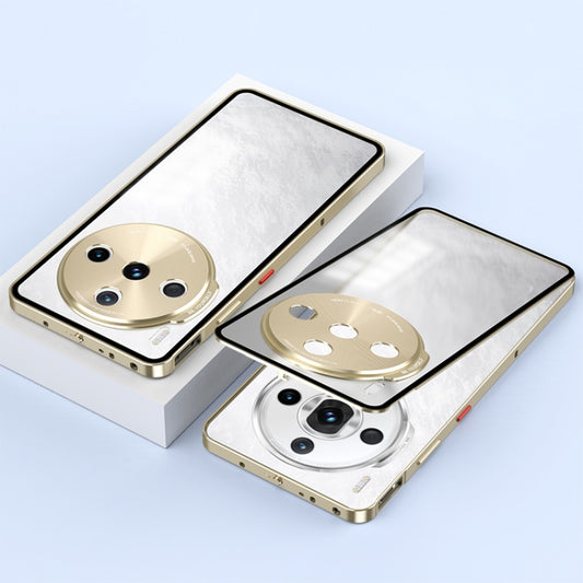 For ZTE nubia Z60S Pro Snap Buckle Metal Frame Frosted Phone Case(Gold) - ZTE Cases by PMC Jewellery | Online Shopping South Africa | PMC Jewellery | Buy Now Pay Later Mobicred