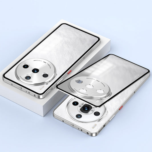 For ZTE nubia Z60S Pro Snap Buckle Metal Frame Frosted Phone Case(Silver) - ZTE Cases by PMC Jewellery | Online Shopping South Africa | PMC Jewellery | Buy Now Pay Later Mobicred