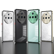 For ZTE nubia Z60S Pro Snap Buckle Metal Frame Frosted Phone Case(Green)