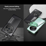 For ZTE nubia Z60S Pro Snap Buckle Metal Frame Frosted Phone Case(Silver)