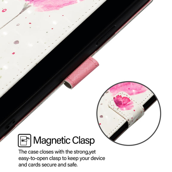 For Redmi K70 Ultra 5G Global 3D Painting Horizontal Flip Leather Phone Case(Flower)