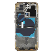 For iPhone 14 Pro Battery Back Cover with Power + Volume Flex Cable + Wireless Charging Module, Version:China Version(Gold)