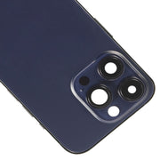 For iPhone 14 Pro Battery Back Cover with Power + Volume Flex Cable + Wireless Charging Module, Version:China Version(Purple)