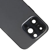 For iPhone 14 Pro Battery Back Cover with Power + Volume Flex Cable + Wireless Charging Module, Version:US Version(Black)