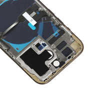 For iPhone 14 Pro Battery Back Cover with Power + Volume Flex Cable + Wireless Charging Module, Version:US Version(Gold)