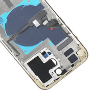 For iPhone 14 Pro Max Battery Back Cover with Power + Volume Flex Cable + Wireless Charging Module, Version:China Version(Gold)