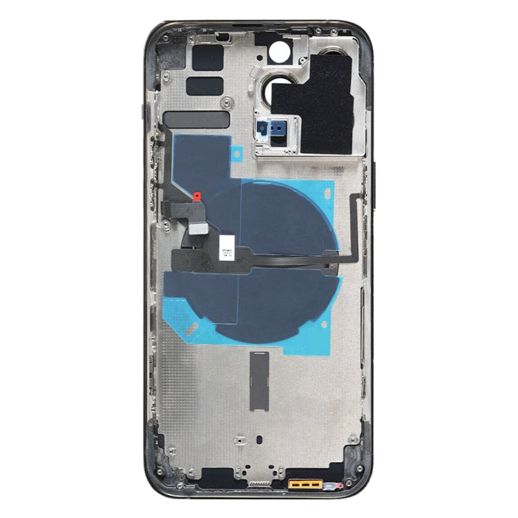 For iPhone 14 Pro Max Battery Back Cover with Power + Volume Flex Cable + Wireless Charging Module, Version:China Version(Purple)