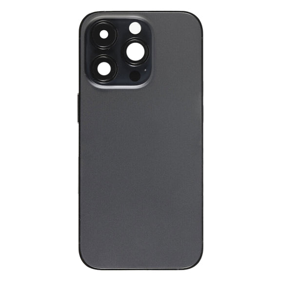 For iPhone 14 Pro Max Battery Back Cover with Power + Volume Flex Cable + Wireless Charging Module, Version:US Version(Black)