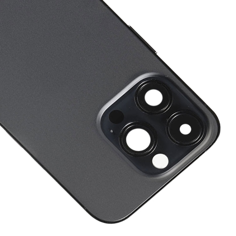 For iPhone 14 Pro Max Battery Back Cover with Power + Volume Flex Cable + Wireless Charging Module, Version:US Version(Black)