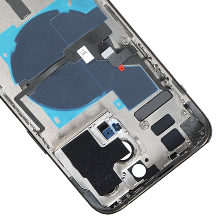 For iPhone 14 Pro Max Battery Back Cover with Power + Volume Flex Cable + Wireless Charging Module, Version:US Version(Black)