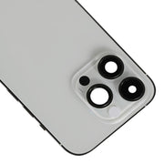 For iPhone 14 Pro Battery Back Cover Assembly, Version:US Version(Silver)