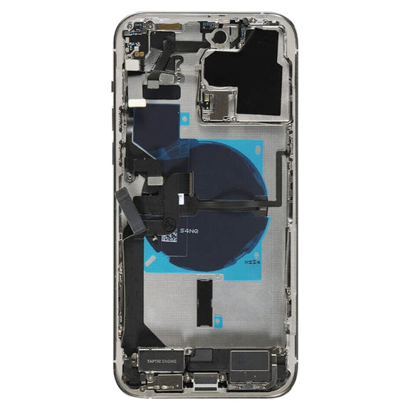 For iPhone 14 Pro Max Battery Back Cover Assembly, Version:CE EU Version(Silver)
