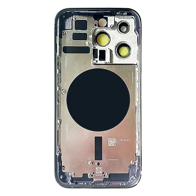 For iPhone 14 Pro Battery Back Cover with Side Keys & Card Tray, Version:US Version(Gold)