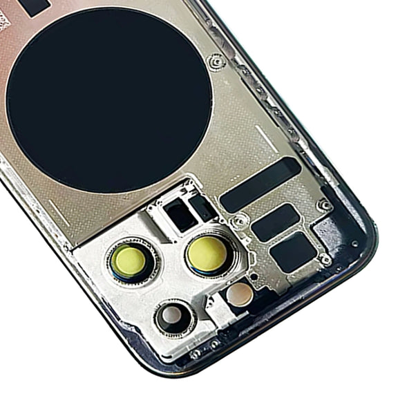 For iPhone 14 Pro Battery Back Cover with Side Keys & Card Tray, Version:China Version(Gold)