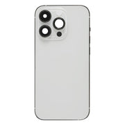For iPhone 14 Pro Battery Back Cover with Side Keys & Card Tray, Version:CE EU Version(Silver)