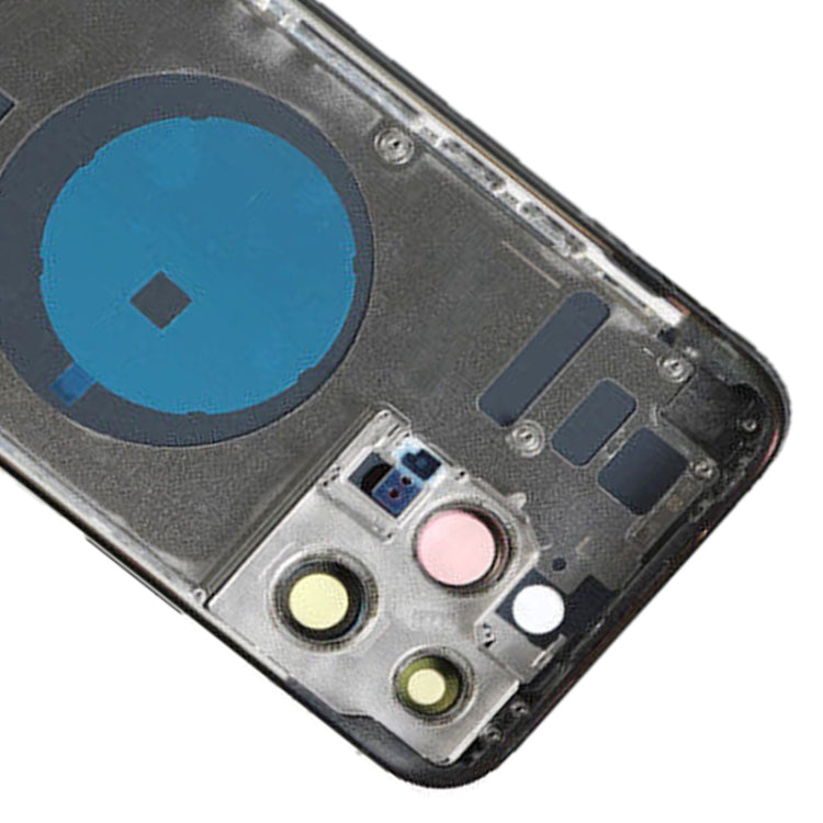 For iPhone 14 Pro Max Battery Back Cover with Side Keys & Card Tray, Version:China Version(Black)