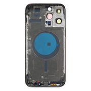 For iPhone 14 Pro Max Battery Back Cover with Side Keys & Card Tray, Version:CE EU Version(Black)
