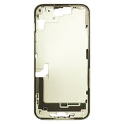 For iPhone 15 Middle Frame Bezel Plate with Side Keys + Card Tray, Version:China Version(Yellow)