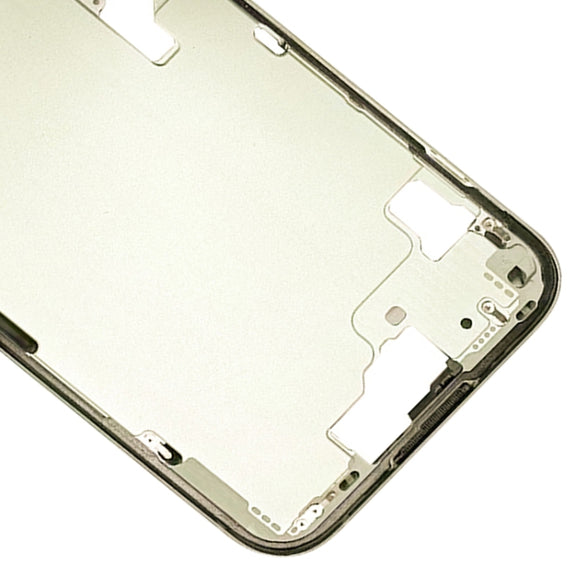 For iPhone 15 Middle Frame Bezel Plate with Side Keys + Card Tray, Version:China Version(Yellow)