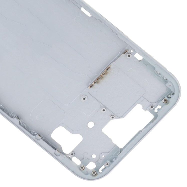 For iPhone 15 Middle Frame Bezel Plate with Side Keys + Card Tray, Version:China Version(Blue)