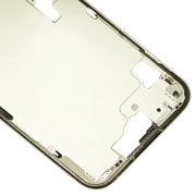 For iPhone 15 Middle Frame Bezel Plate with Side Keys + Card Tray, Version:CE EU Version(Yellow)