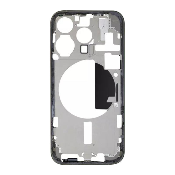 For iPhone 15 Pro Middle Frame Bezel Plate with Side Keys + Card Tray, Version:CE EU Version(Black)