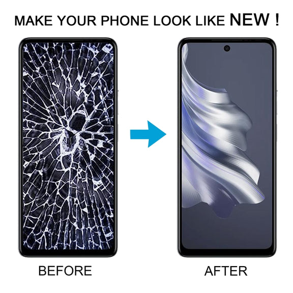 For Tecno Spark 20 Pro 4G KJ6 OEM LCD Screen Digitizer Full Assembly With Frame