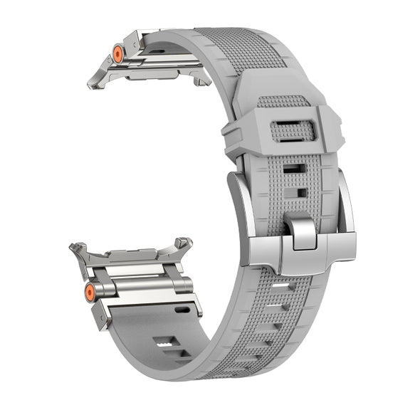 For Samsung Galaxy Watch UItra 47mm Armor TPU Sports Watch Band(Grey Silver)