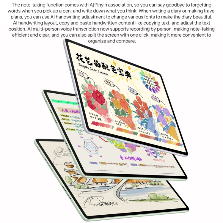 HUAWEI MatePad Air 12 inch WiFi Tablet PC, 12GB+256GB, HarmonyOS 4.2 Hisilicon Kirin 9000W, Not Support Google Play(Green) - free shipping - PMc TechLife - Order now!