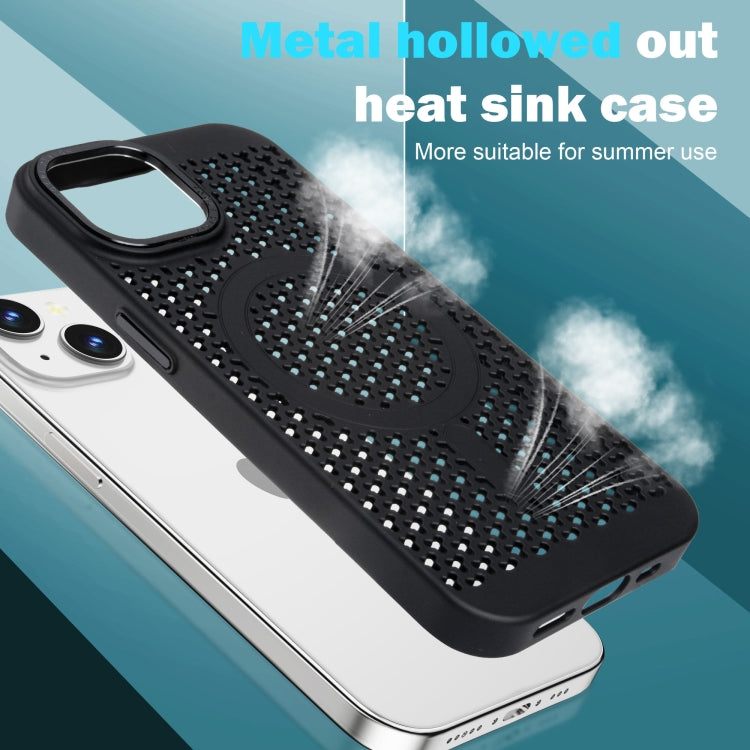 For iPhone 16 Plus Ice Feeling Cooling MagSafe Magnetic Phone Case(Black) - free shipping - PMC TechLife - Order now!