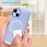For iPhone 16 Pro Max Ice Feeling Cooling MagSafe Magnetic Phone Case(Dark Green)