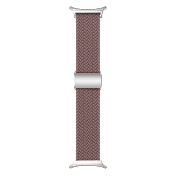 For Samsung Galaxy Watch Ultra 47mm Nylon Loop Magnetic Buckle Watch Band(Smoke Purple)