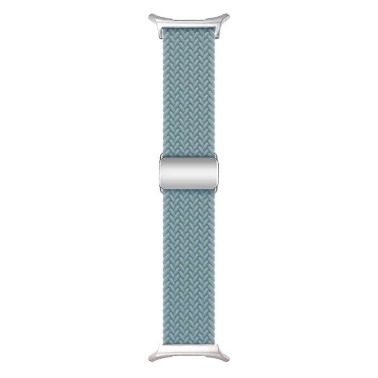 For Samsung Galaxy Watch Ultra 47mm Nylon Loop Magnetic Buckle Watch Band(Rock Blue)